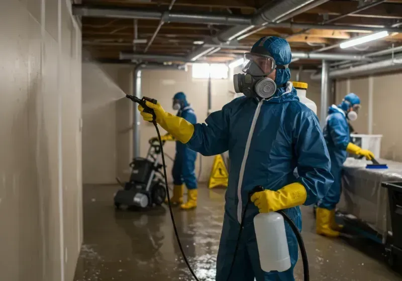 Basement Sanitization and Antimicrobial Treatment process in Northumberland, PA